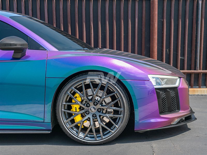 Audi R8 4S Carbon Fiber Side Skirt Extensions