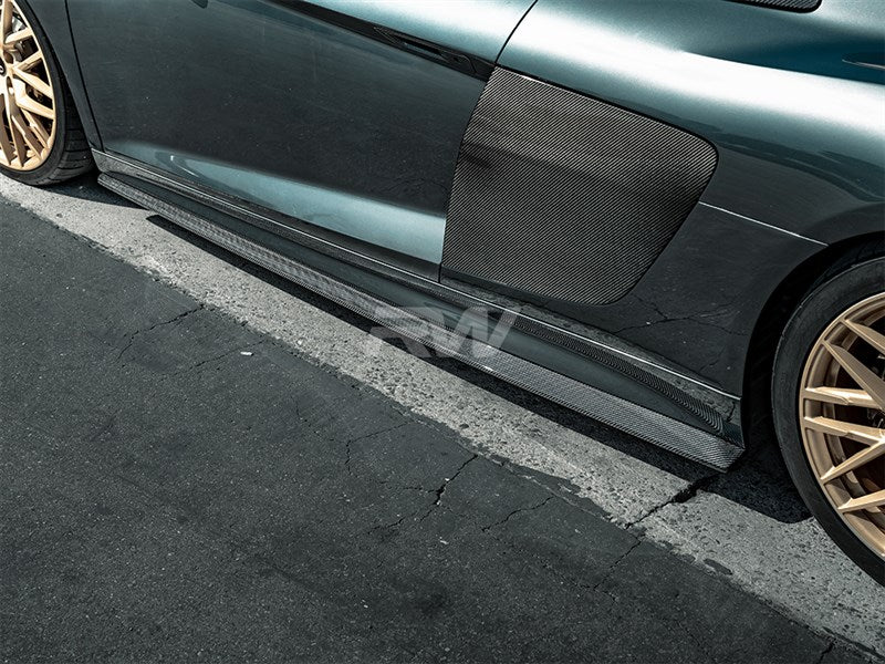 Audi R8 4S Carbon Fiber Side Skirt Extensions