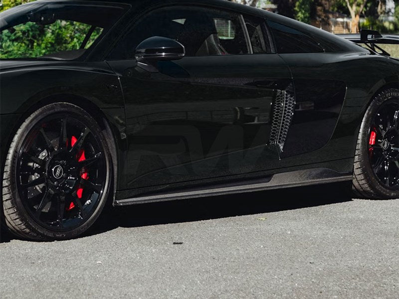 Audi R8 4S GT Style CF Side Skirt Extensions Secondary image