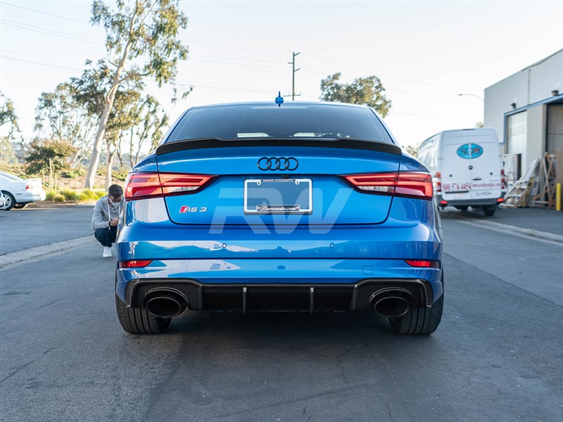 Audi 8V RS3 Carbon Fiber Rear Diffuser