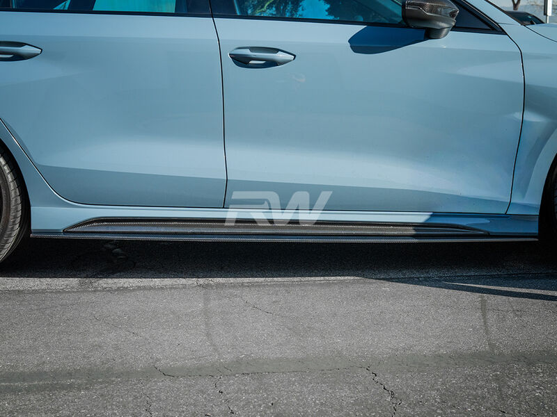 Audi RS3 8Y Carbon Fiber Side Skirt Extensions Secondary image