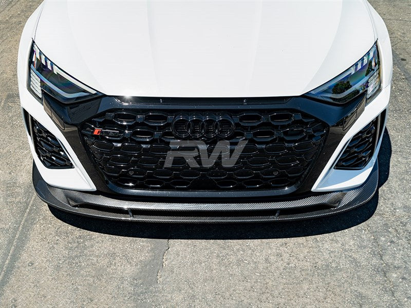 Audi RS3 8Y Carbon Fiber Front Lip Spoiler Secondary image