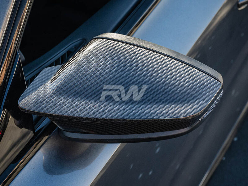 Audi 8Y A3 S3 RS3 Carbon Fiber Mirror Caps