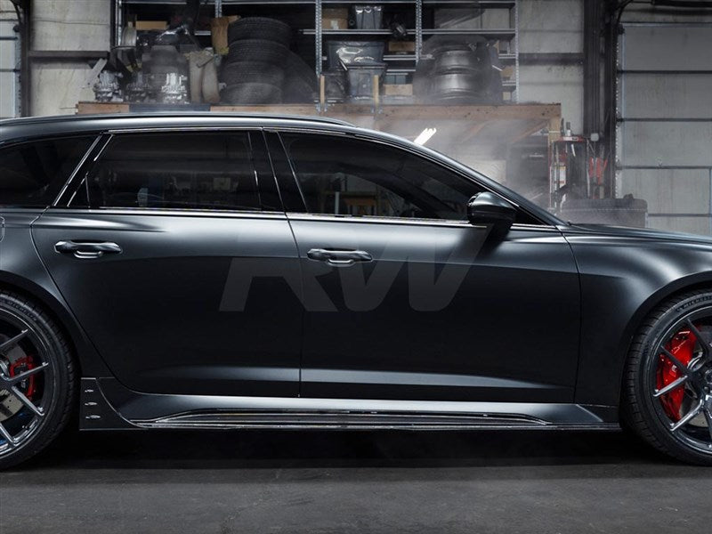 Audi RS6 RS7 C8 CF Side Skirt Extensions Secondary image