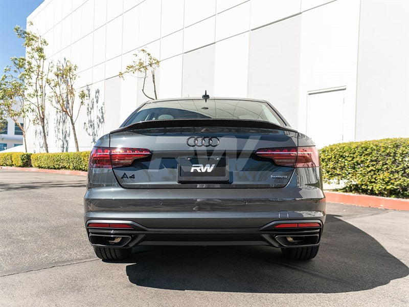 Audi B9 A4 S4 Carbon Fiber Trunk Spoiler Secondary image