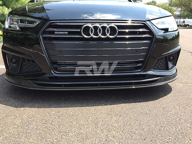 Audi B9 A4 S4 Carbon Fiber Front Lip Spoiler 2019