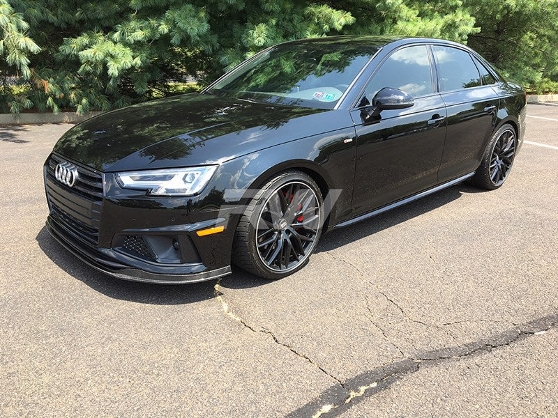 Audi B9 A4 S4 Carbon Fiber Front Lip Spoiler 2019