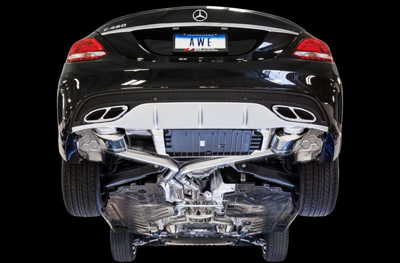 AWE Tuning Mercedes-Benz W205 C450 AMG / C400 Touring Edition Exhaust (view 3)