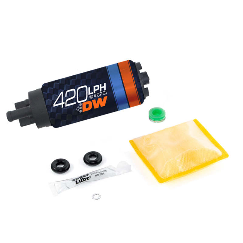 DeatschWerks DW420 Series 420lph In-Tank Fuel Pump w/ Install Kit For Eclipse (Turbo AWD) 95-98 Main image