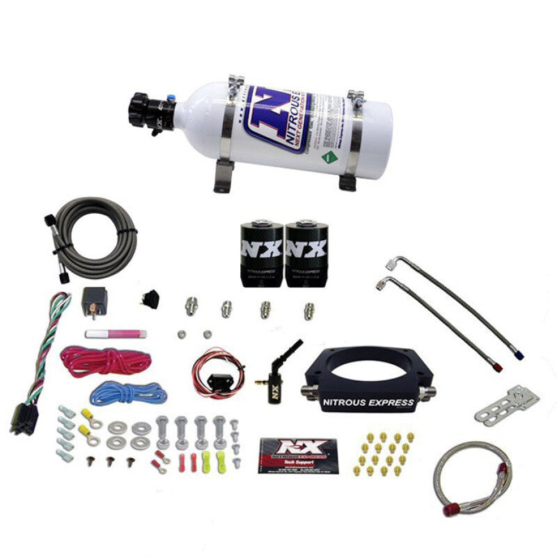 Nitrous Express 2014+ GM 6.2L Truck Nitrous Plate Kit (35-300HP) w/5lb Bottle Secondary image