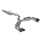 MBRP 15-18 Audi S3 SS 3in Quad Split Rear Exit w/ Carbon Fiber Tips - T304 (view 2)