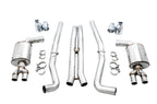 AWE Tuning 2017+ Challenger 5.7L Touring Edition Exhaust - Non-Resonated - Chrome Silver Quad Tips (view 5)