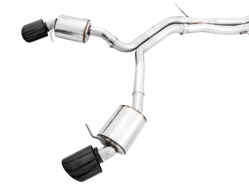 AWE Tuning Audi B9.5 RS 5 Coupe Non-Resonated Touring Edition Exhaust - RS-Style Diamond Black Tips (view 8)