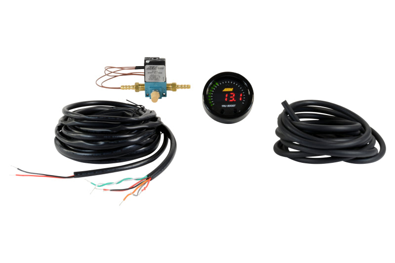 AEM X-Series Tru-Boost Controller Gauge w/ Boost Control Solenoid 80PSIg Internal MAP Sensor (view 4)