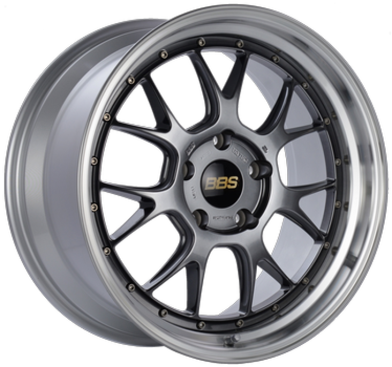BBS LM-R 19x9.5 5x112 ET38 Diamond Black Center Diamond Cut Lip Wheel -82mm PFS/Clip Required Main image