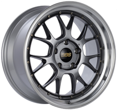 BBS LM-R 19x9.5 5x112 ET38 Diamond Black Center Diamond Cut Lip Wheel -82mm PFS/Clip Required