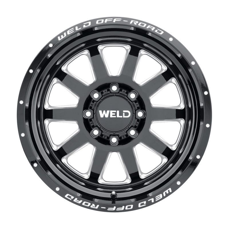 Weld Off-Road W102 20X9.0 Stealth 6X135 6X139.7 ET00 BS5.00 Gloss Black MIL 106.1 (view 2)