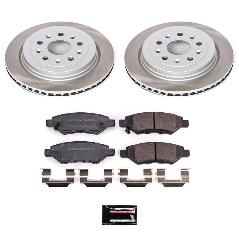 Power Stop 10-15 Chevrolet Camaro Rear Semi-Coated Rotor Kit Main image