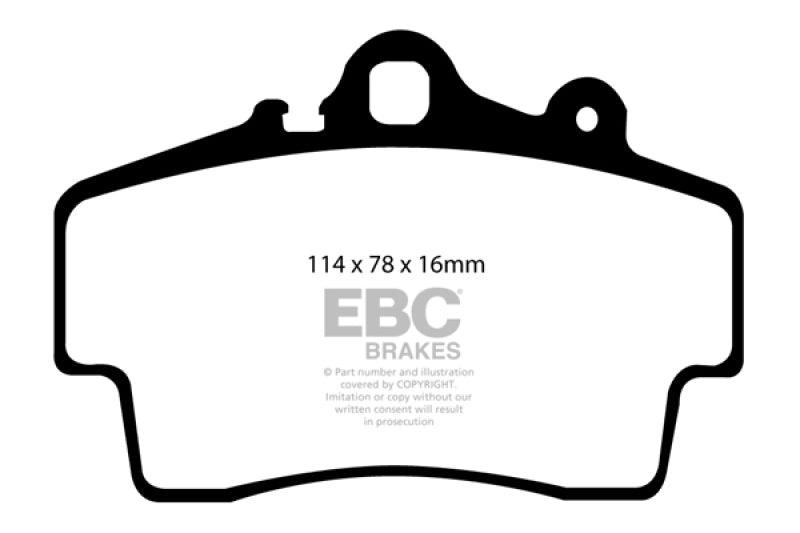 EBC 97-99 Porsche Boxster Bluestuff Front Brake Pads (view 2)