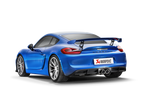 Akrapovic 16-16 Porsche Boxster Spyder / Cayman GT4 (981) Slip-On Line (Titanium) w/ Titanium Tips (view 3)