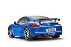 Akrapovic 16-16 Porsche Boxster Spyder / Cayman GT4 (981) Slip-On Line (Titanium) w/ Titanium Tips