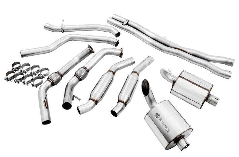 AWE Tuning Audi B9 SQ5 Resonated Touring Edition Cat-Back Exhaust - No Tips (Turn Downs) (view 5)