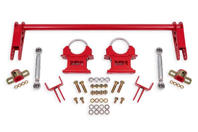 BMR 79-04 Ford Mustang 1.25in Rear Weld-on Anti-roll Bar Kit - Hollow - Red Main image