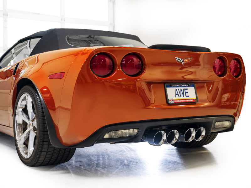 AWE Tuning 05-07 C6 Chevrolet Corvette 6.0L Touring Edition Axle-Back Exhaust w/ Chrome Silver Tips (view 9)