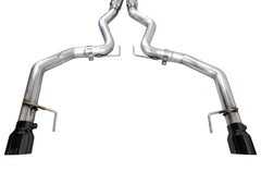 AWE 2024 Ford Mustang GT Fastback S650 RWD Track Edition Cat-Back Exhaust w/ Dual Diamond Black Tips