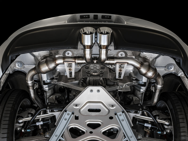 AWE Tuning Porsche 718 Boxster / Cayman Touring Edition Exhaust - Chrome Silver Tips (view 4)