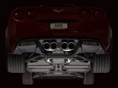 AWE Tuning 05-07 C6 Chevrolet Corvette 6.0L Track Edition Axle-Back Exhaust w/ Chrome Silver Tips