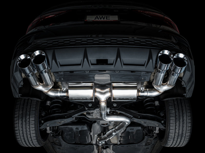 AWE Tuning 22-24 Audi 8Y S3 Touring Edition Exhaust - Chrome Silver Tips (view 10)