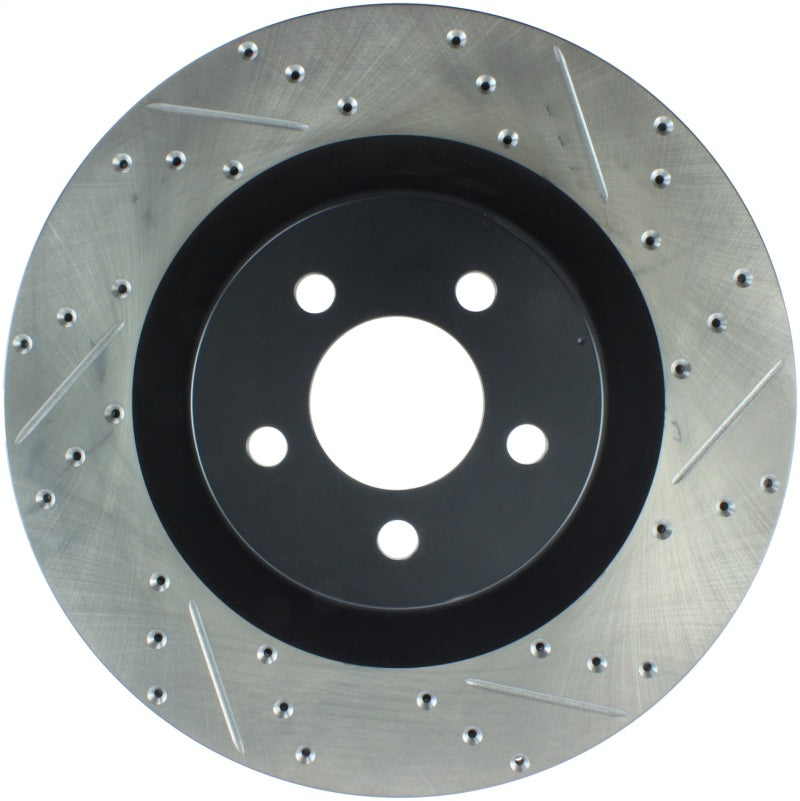 StopTech SportStop 06-09 Chrysler SRT-8 Front Left Drilled & Slotted Rotor (view 2)