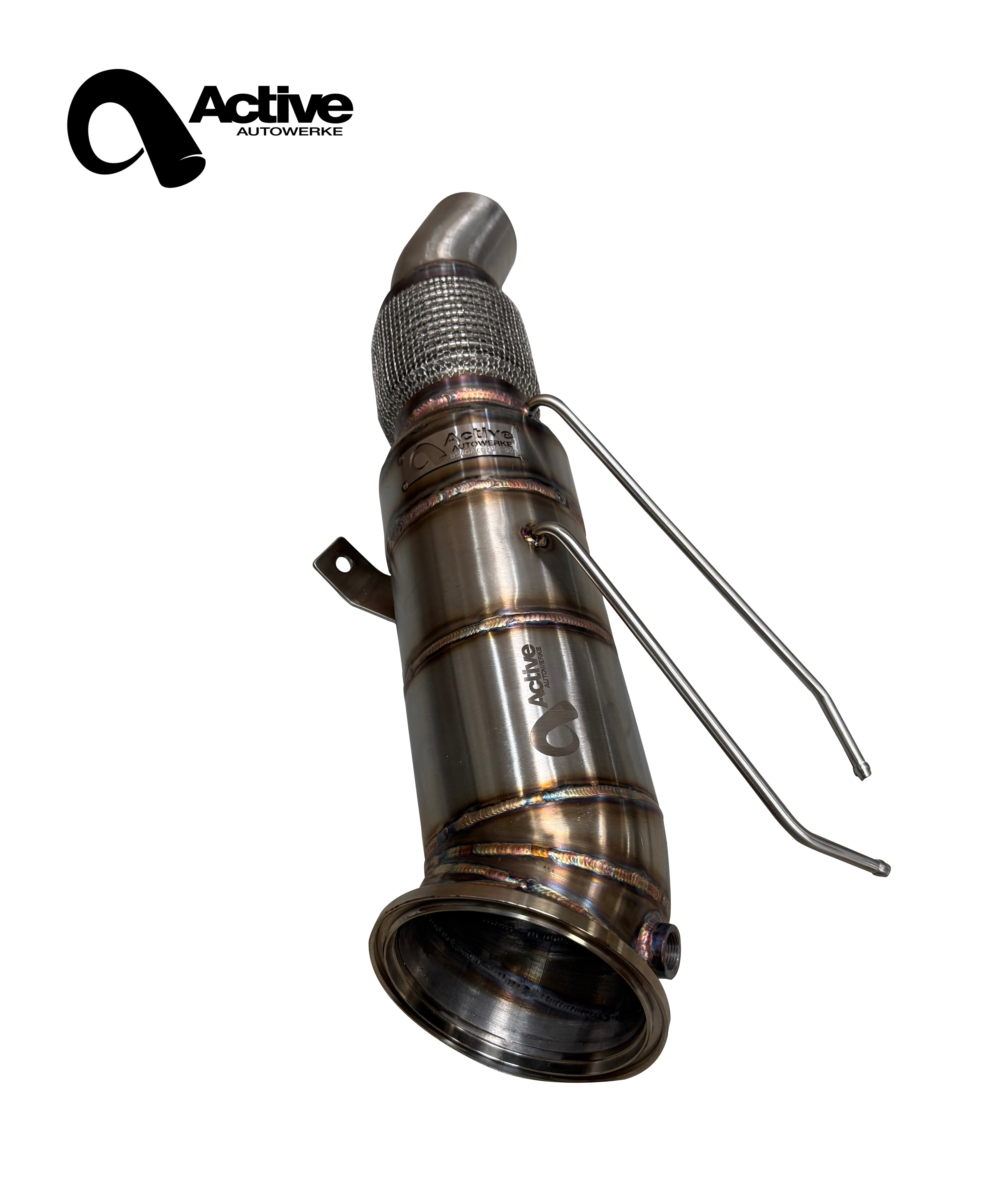 Active Autowerke BMW B58N M340i M440i AFlow Catted Downpipe (2025 and newer) Secondary image