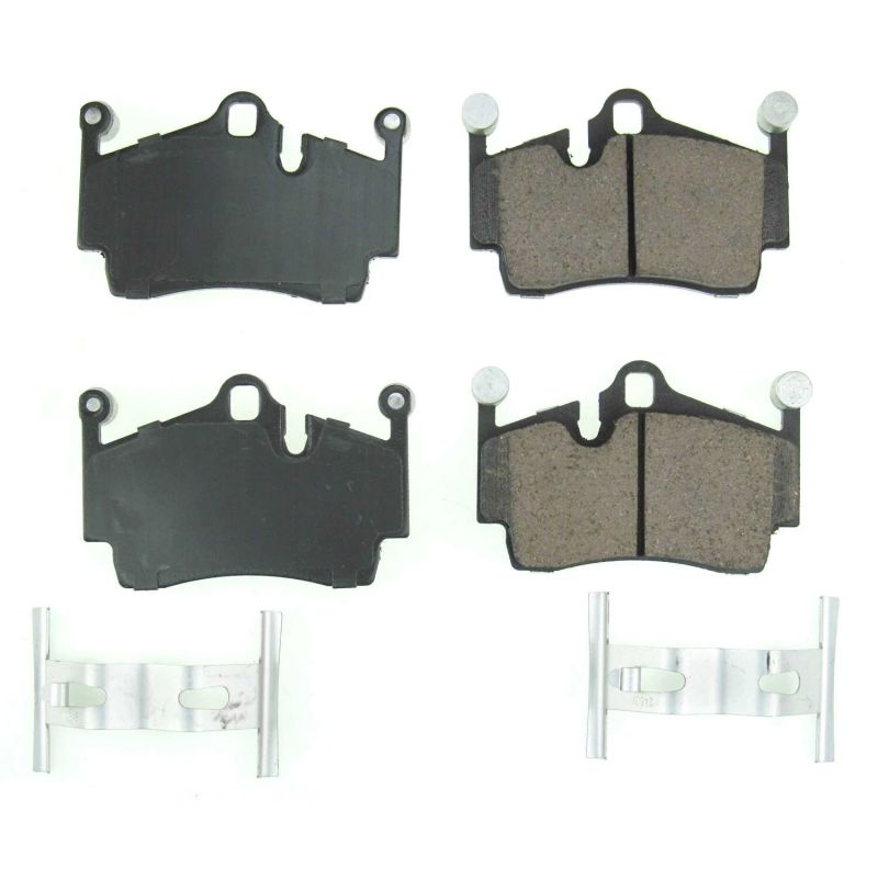 Power Stop 17-18 Porsche 718 Boxster Rear Z17 Evolution Ceramic Brake Pads w/Hardware Main image