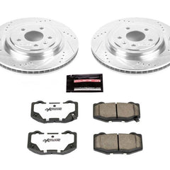 Power Stop 14-19 Chevrolet Corvette Rear Z26 Street Warrior Brake Kit