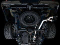 AWE 21-25 Ford F150 (14th Gen Reg Cab) Cat-Back Exhaust - 4.5in Dual Side Exit Diamond Black Tips
