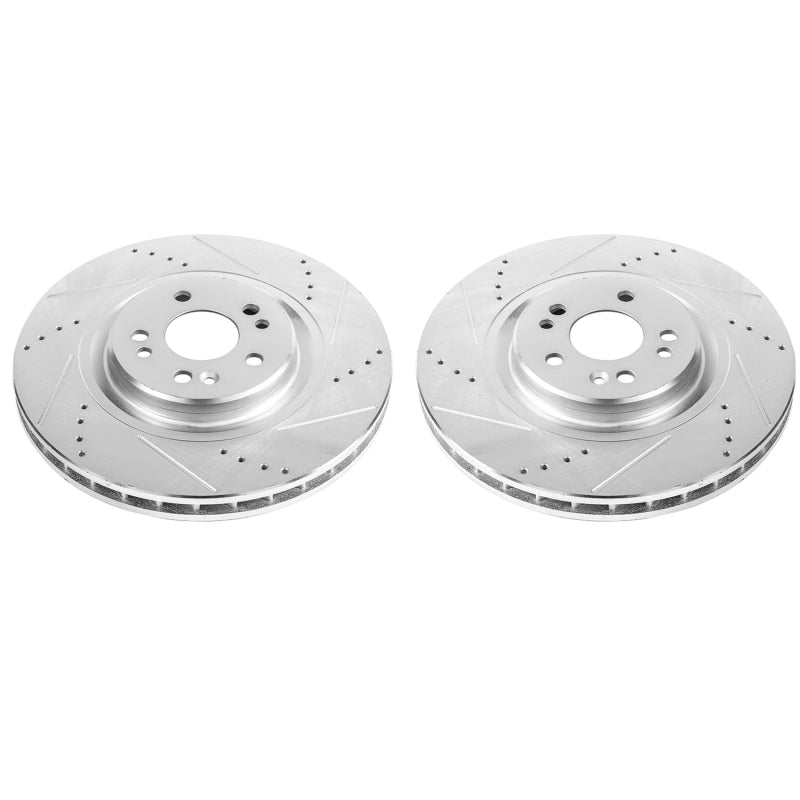 Power Stop 00-03 Mercedes-Benz ML55 AMG Front Evolution Drilled & Slotted Rotors - Pair Main image
