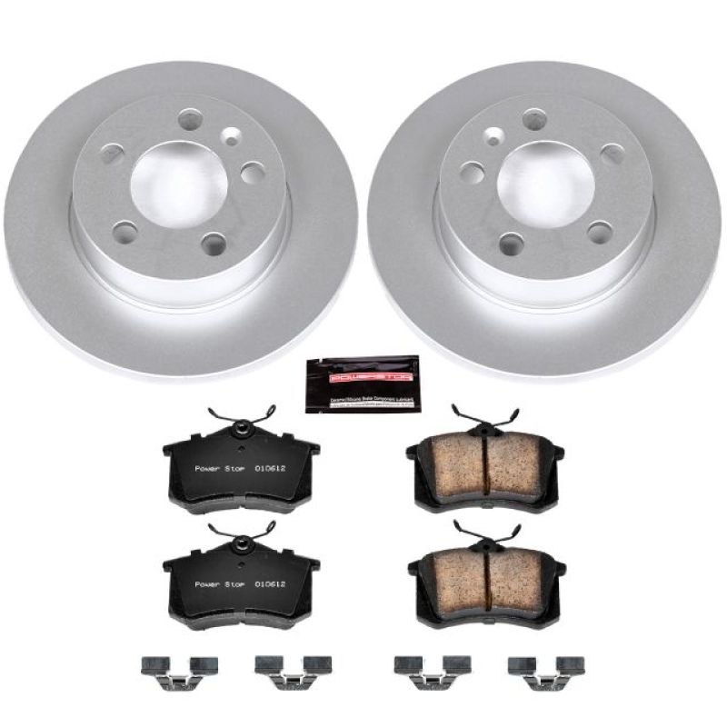 Power Stop 00-06 Audi TT Quattro Rear Z23 Evolution Sport Coated Brake Kit Main image
