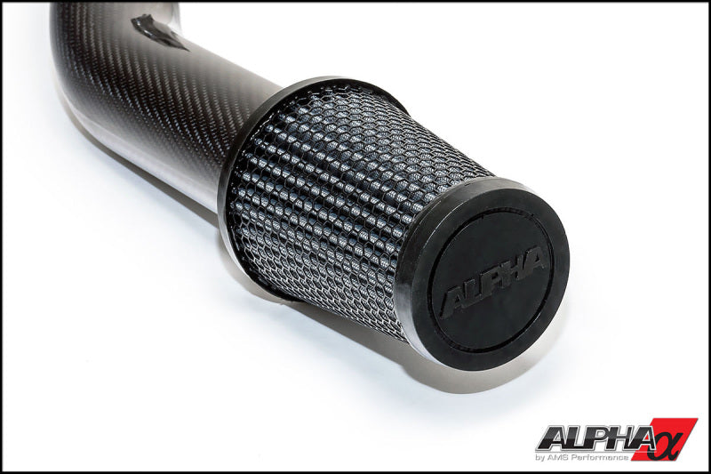 AMS Performance 2009+ Nissan GT-R R35 Alpha Carbon Fiber Intake Pipes for Stock Turbos (view 3)