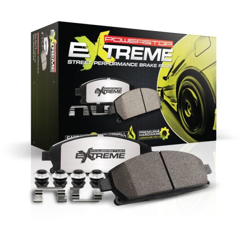 Power Stop 05-11 Audi A6 Quattro Rear Z26 Extreme Street Brake Pads w/Hardware (view 2)