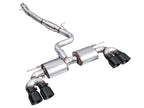 AWE Tuning MK8 Volkswagen Golf R 3in Touring Edition Quad Exhaust - Diamond Black Tips (view 15)