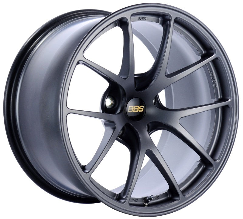 BBS RI-A 18x10.5 5x120 ET22 Matte Graphite Wheel -82mm PFS/Clip Required Main image