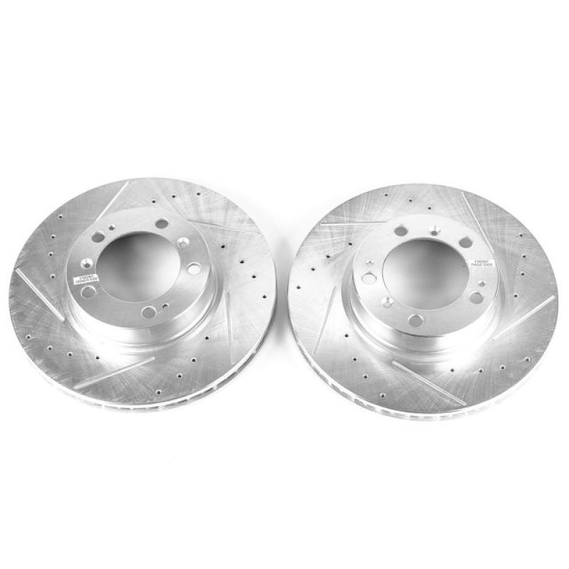 Power Stop 99-08 Porsche 911 Front Evolution Drilled & Slotted Rotors - Pair Main image