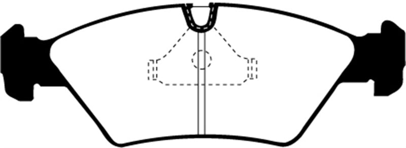 EBC 87-91 BMW M3 2.3 (E30) Yellowstuff Front Brake Pads (view 3)