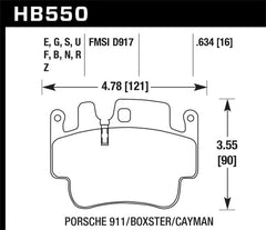 Hawk 00-07 Porsche Boxster HPS 5.0 Front Brake Pads