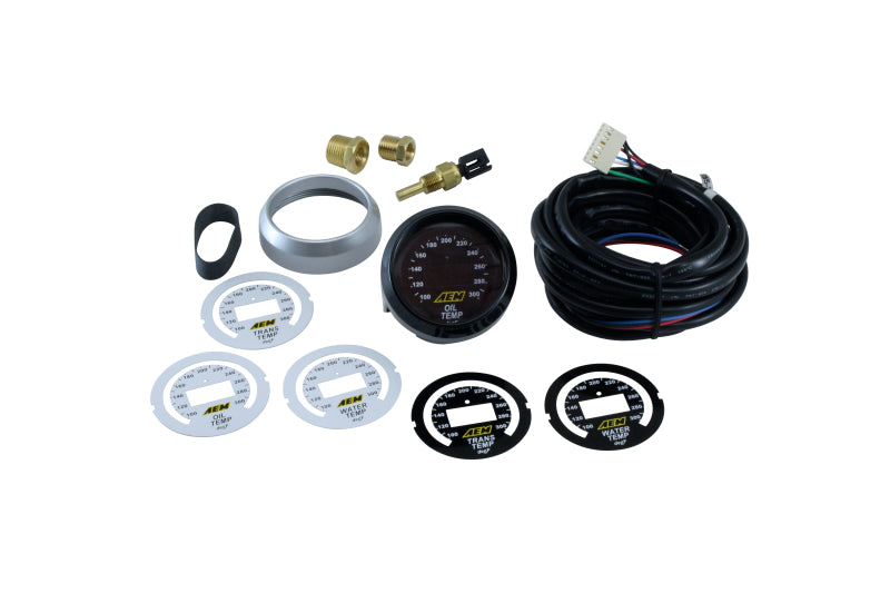 AEM 52mm Temperature (Transmission / Oil / Water) Digital Gauge Main image