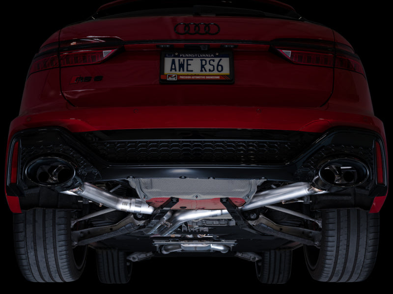 AWE Tuning 21-23 Audi C8 RS6/RS7 SwitchPath Cat-Back Exhaust - Diamond Black Tips (view 17)