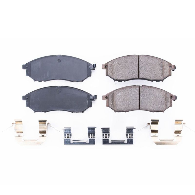 Power Stop 08-12 Infiniti EX35 Front Z17 Evolution Ceramic Brake Pads w/Hardware Main image