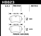 Hawk 13-17 Audi S6/S7/S8 / 12-17 Audi A6 Quattro/A7 Quattro Performance Ceramic Rear Brake Pads (view 4)